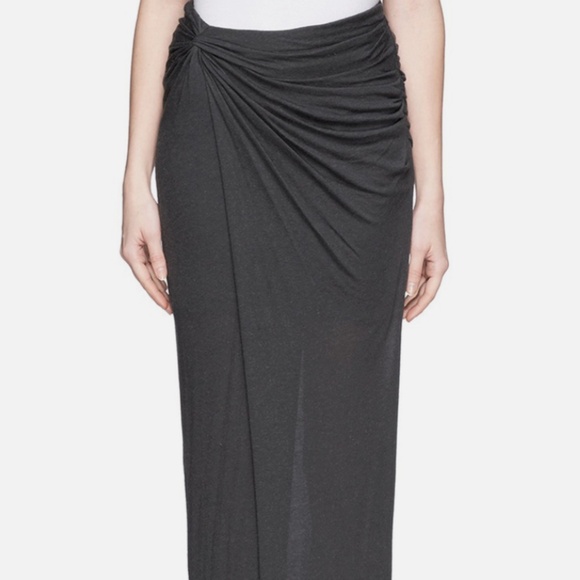 Helmut Lang Lush Jersey Slit Maxi Skirt size Large - Picture 1 of 8